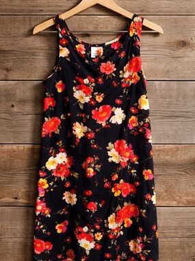 Sweet Size 12 Floral Print Polyester Sleeveless Maxi Dress